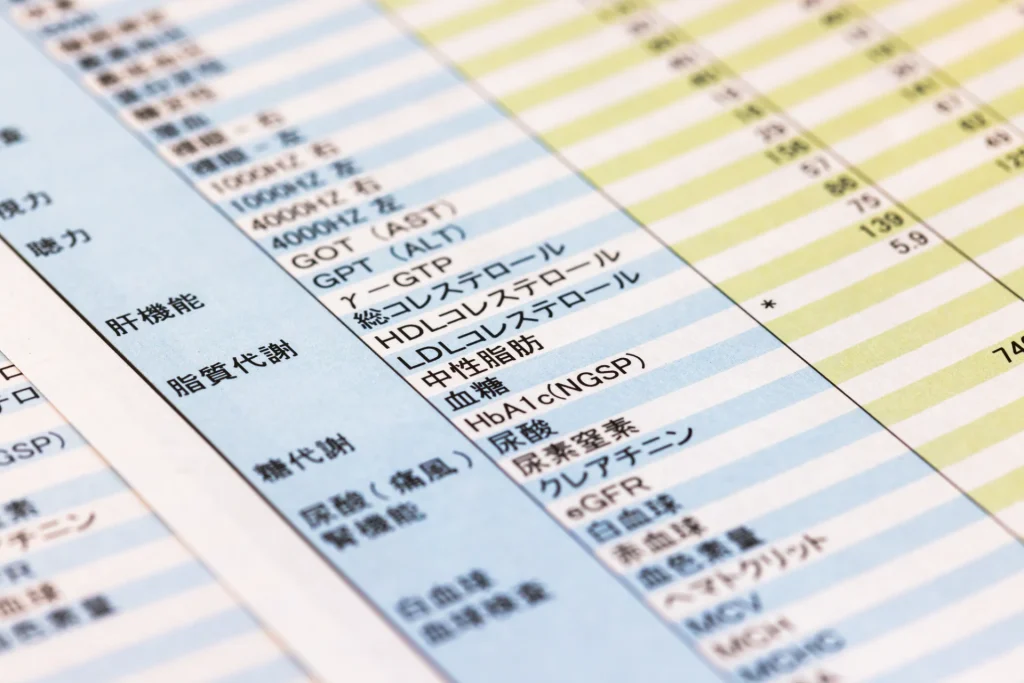 人間ドックのおもな検査内容